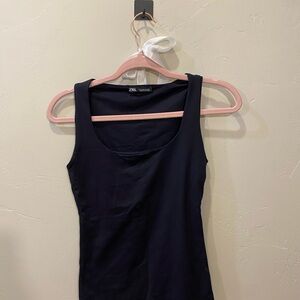 Zara Elegant Black Tank Top